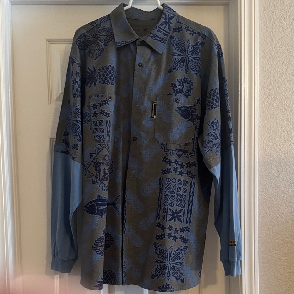 FR Benchmark Gray/Blue Shirt XL
